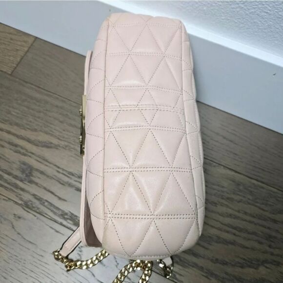 Michael Kors Sloan Large Quilted Chain Convertible Bag in Soft Pink - Picture 8 of 13